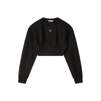 Patrizia Pepe Cropped Sweatshirt