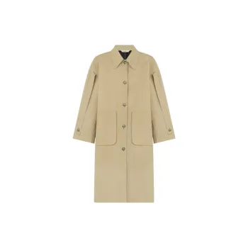 MEIYANG Trench Coat Women's Khaki