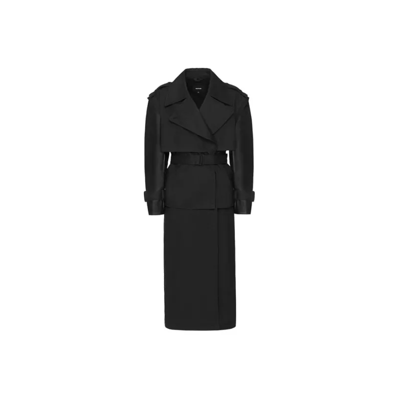 MACKAGE Trench Coat Women's Black-0