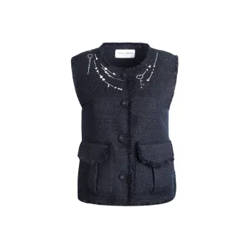 Valeria Obbaco Vest Women's Navy Blue