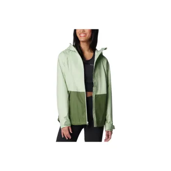 Columbia City Outdoor Collection Water Resistant Windproof Breathable Windbreaker Jacket Women's Green