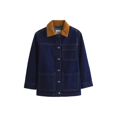 Abercrombie＆Fitch Denim Jacket Women's Dark Blue