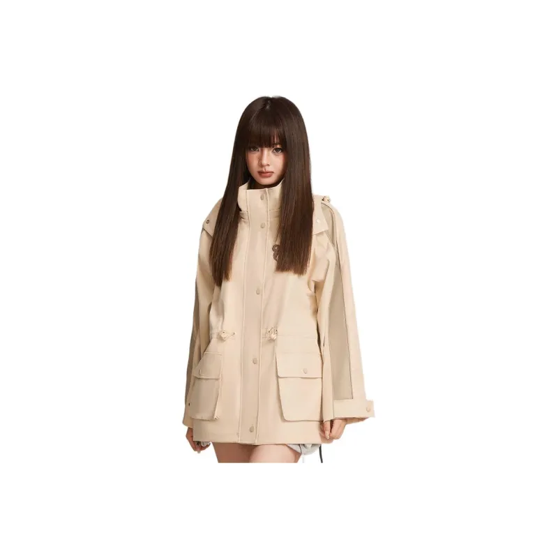 LALABOBO Trench Coat Women's Khaki-0