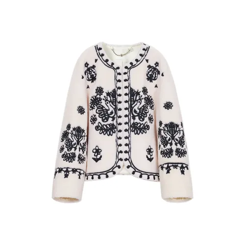NancyCavally Velvet feel Coat Women's Beige