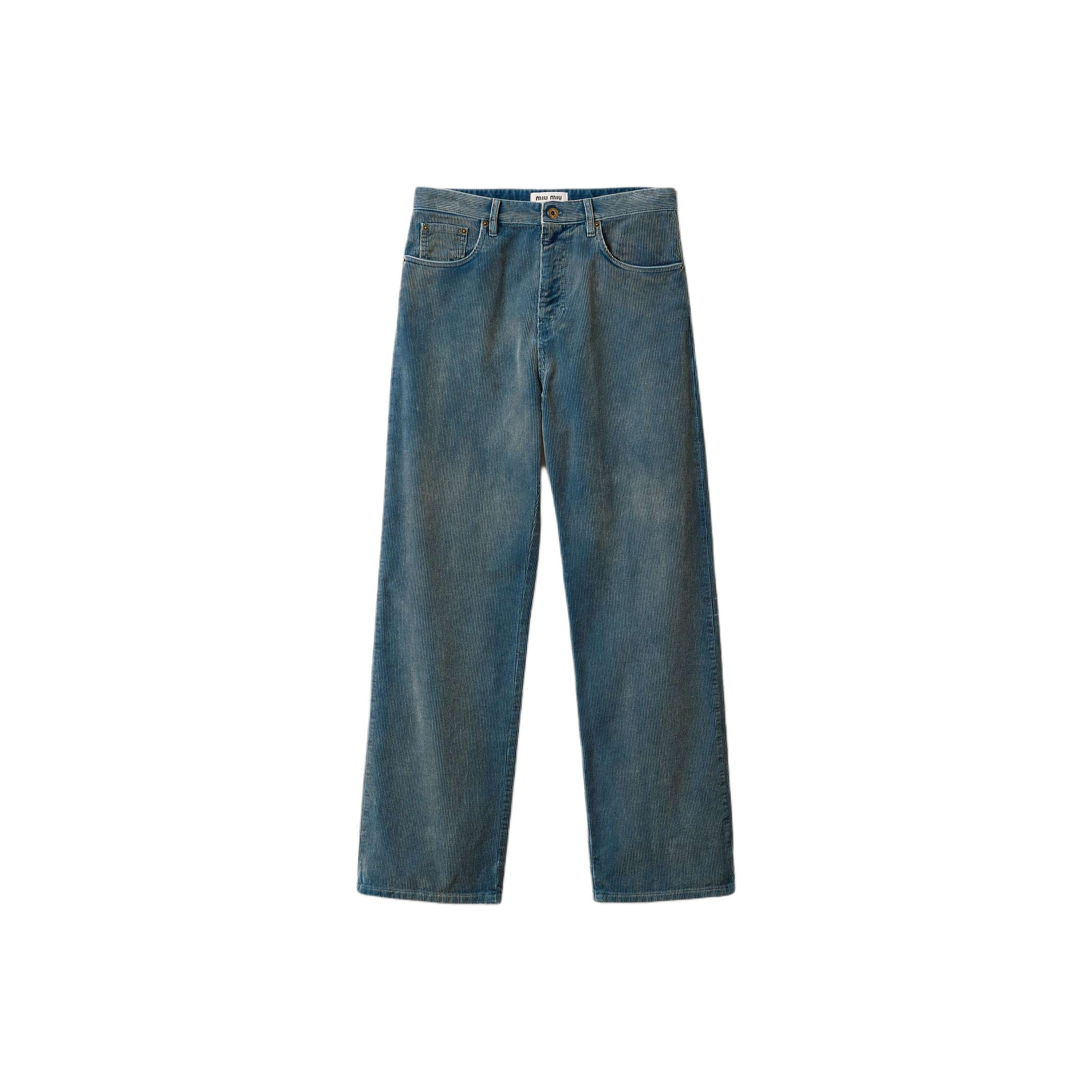 Miu Miu Blue Pants on Sale & Authentic - POIZON