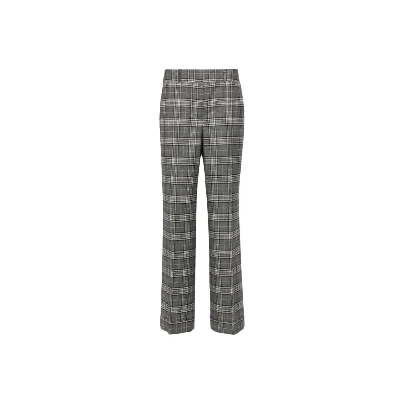 PESERICO Check plaid Trousers-0