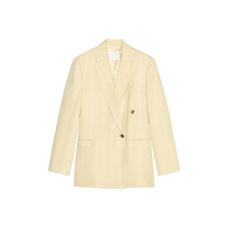 ZARA ZW Series Business Suit Women's Light Yellow-0