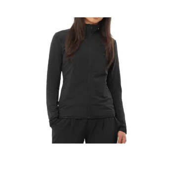SALOMON Sntial LIGHTWARM HYBRID W Velvet feel Coat Women's Black