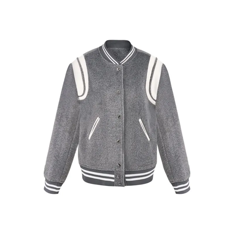 Manekniv Baseball Jacket Women's Gray-0