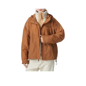Columbia Windproof Thermal Windbreaker Jacket Women's Brown