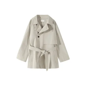 Hacikis Trench Coat Women's Cool Wrapped Beige