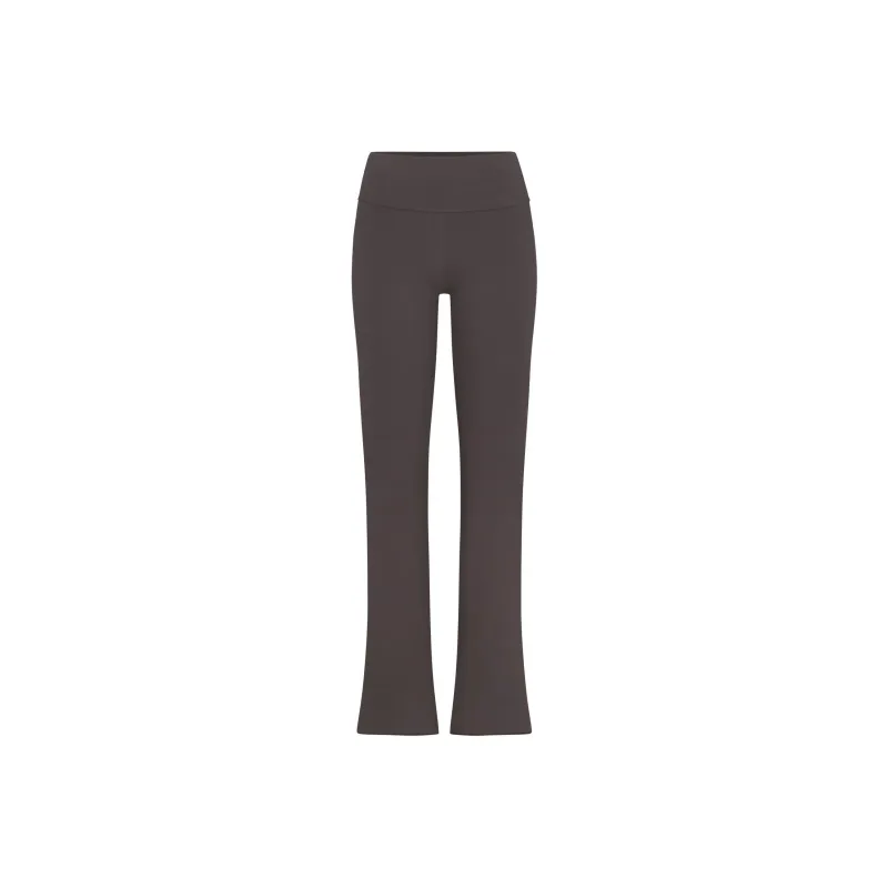 SKIMS Fake Day Collection FW24 COTTON JERSEY FOLDOVER PANT Casual Pants Women's Iron/Gray-0