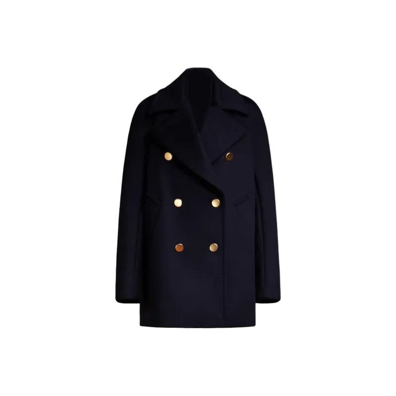 MaxMara Berta Collection Coats Women's Marine Blue-0
