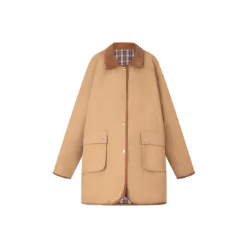 Tommy Hilfiger Puffer Jacket Women's Khaki/Blue Yellow Khaki Plaid