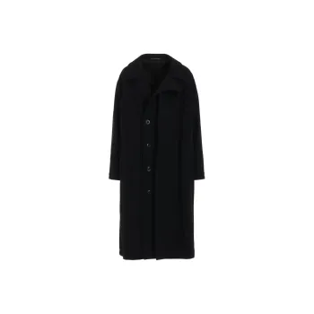 Yohji Yamamoto Wool Single-breasted Coat