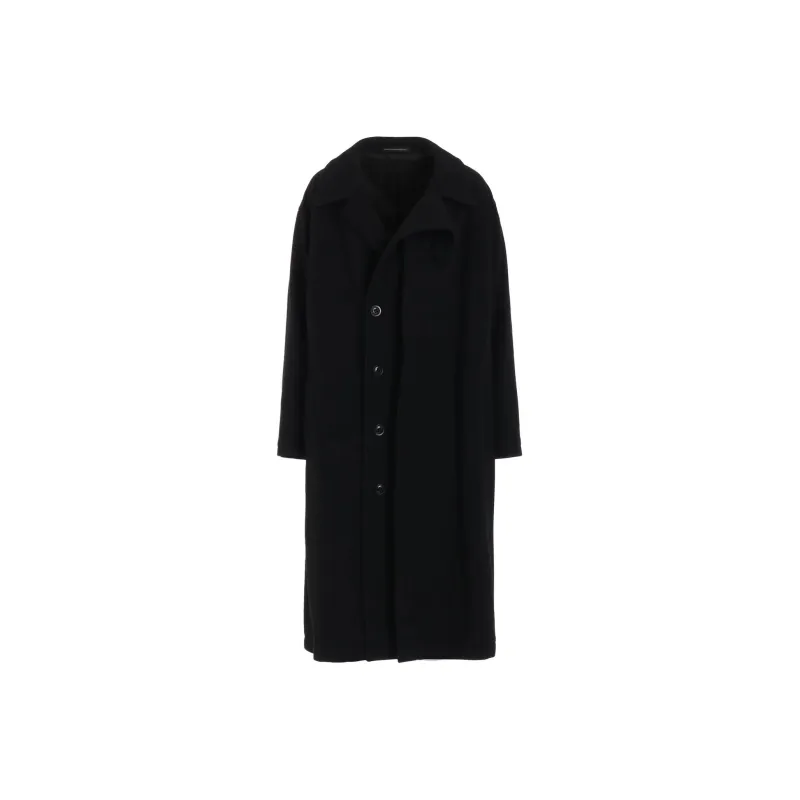 Yohji Yamamoto Wool Single-breasted Coat-0