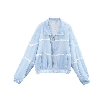 A Paradise For Awakening Cropped Coat Women's Blue