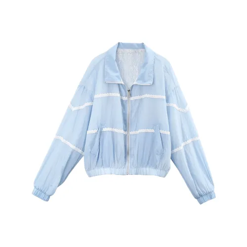 A Paradise For Awakening Cropped Coat Women's Blue