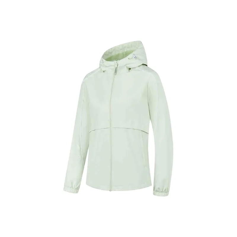 QIAODAN Trench Coat Women's Clear Jade Green-0