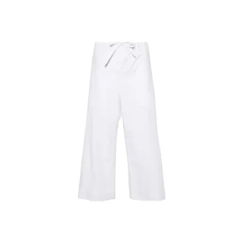 THE ROW Jugi Drawstring waist Cotton Trousers