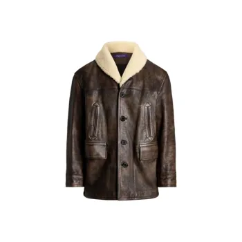 Ralph Lauren Collection Leather Jacket Women's Vintage Brown