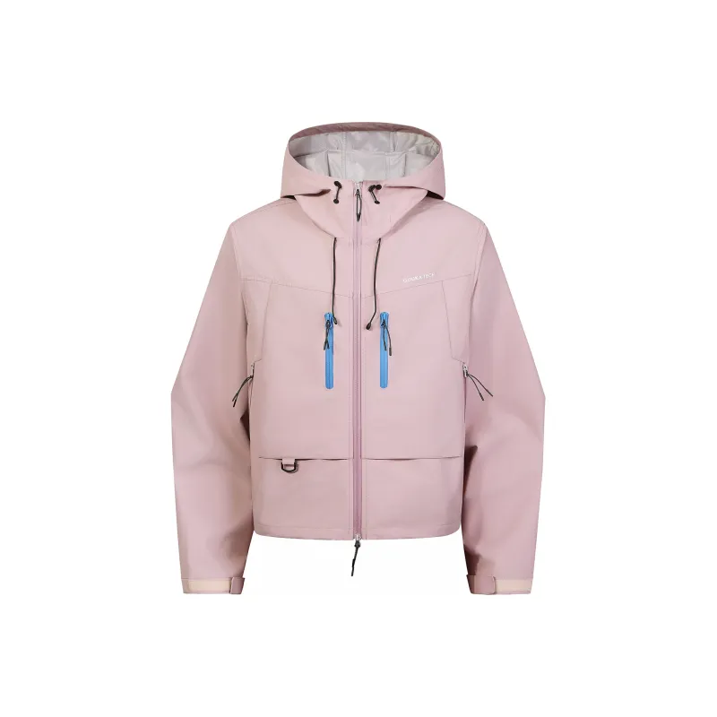 GUUKA TECH Trench Coat Women's Dark Pink-0