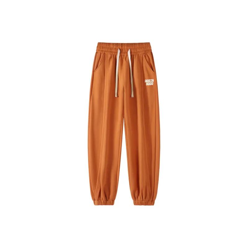 ROBINHOOD Casual Pants Unisex Orange Red-0