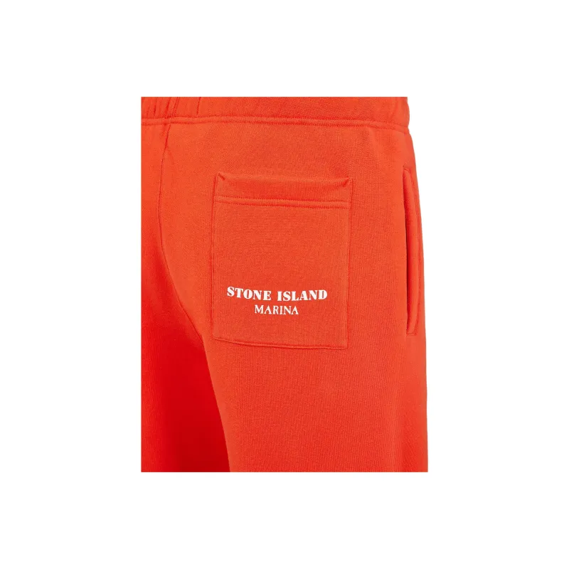 STONE ISLAND Knitted Sweatpants Unisex Dragon Shrimp Red-3