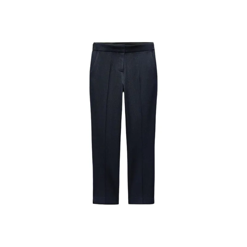 ZARA Casual Pants Women's Dark Indigo Color-0