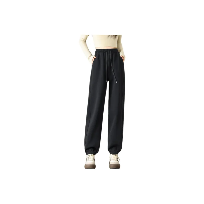 Ya Sheep People Casual Pants Women's Black-0