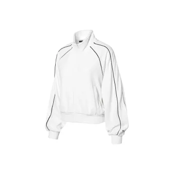 XEXYMIX Velvet feel Coat Women's Cream White