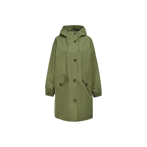 BARBOUR Coats Women's Olive Green