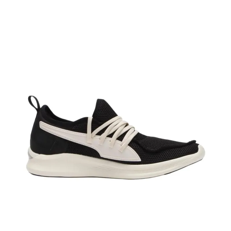 PUMA Lqd Flash Anti Slip Wear Resistant Low Top Running Shoes Unisex Black Beige-1