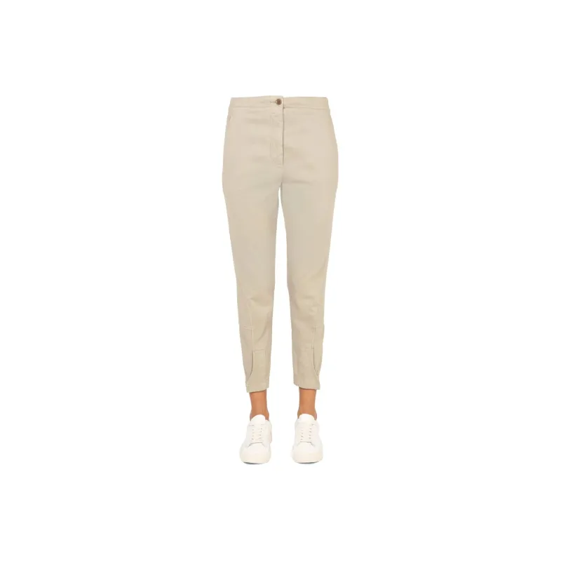ASPESI Frank Straight Leg Cropped Pants-0