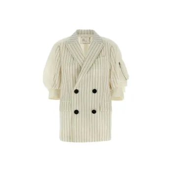 Sacai Striped Panelled Blazer