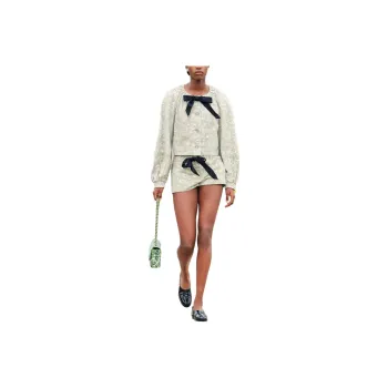 CHANEL Leather Jacket Women's Beige