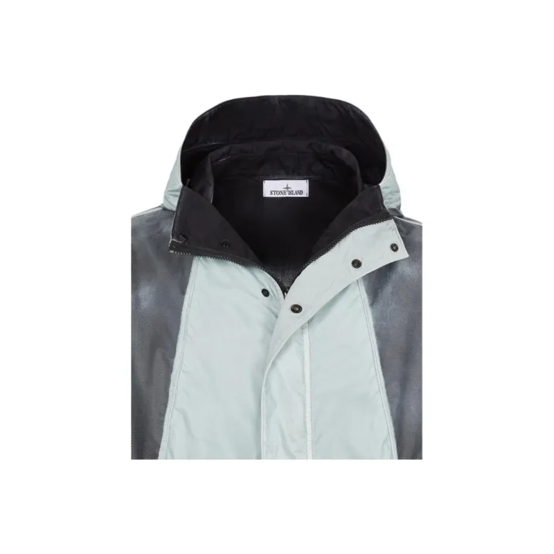 STONE ISLAND STONE ISLAND Hand Sprayed SS23 Jackets & Coats Men's Sky Color-4