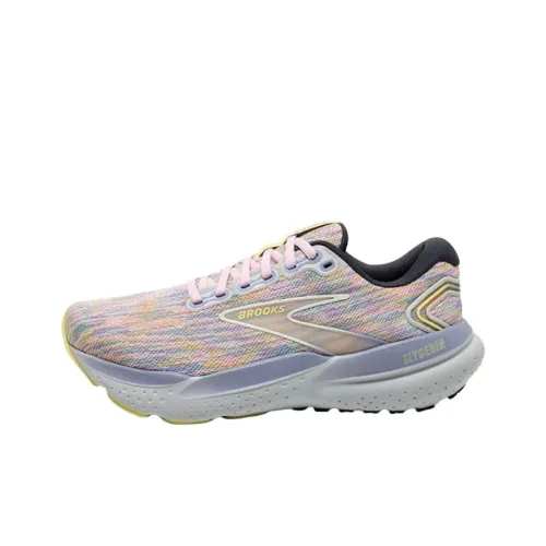 Brooks Glycerin 21 Abrasion Resistant Breathable Low Top Running Shoes Women's Pink Purple