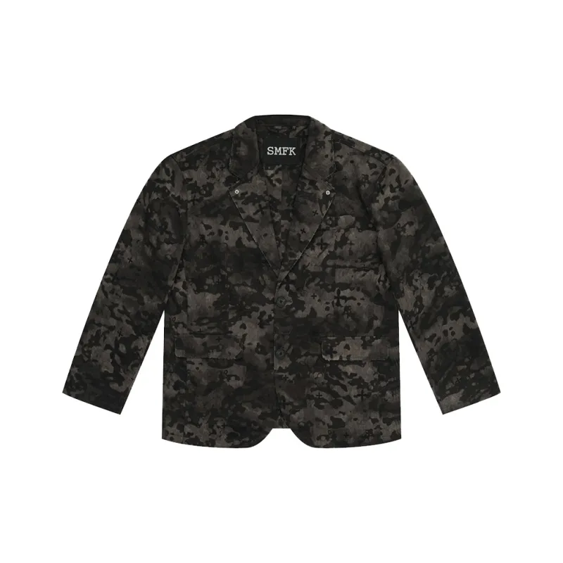 SMFK Business Suit Unisex Black Camouflage Garden-0