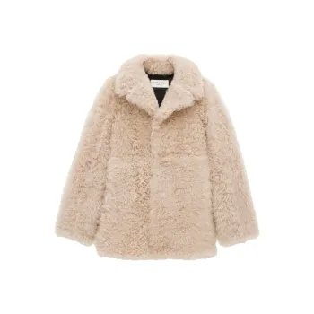 SAINT LAURENT SS24 Leather Jacket Women's Light Umber