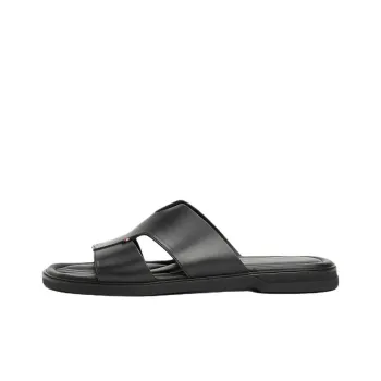 Tommy Hilfiger Slip Resistant Slide Slippers Men's Black