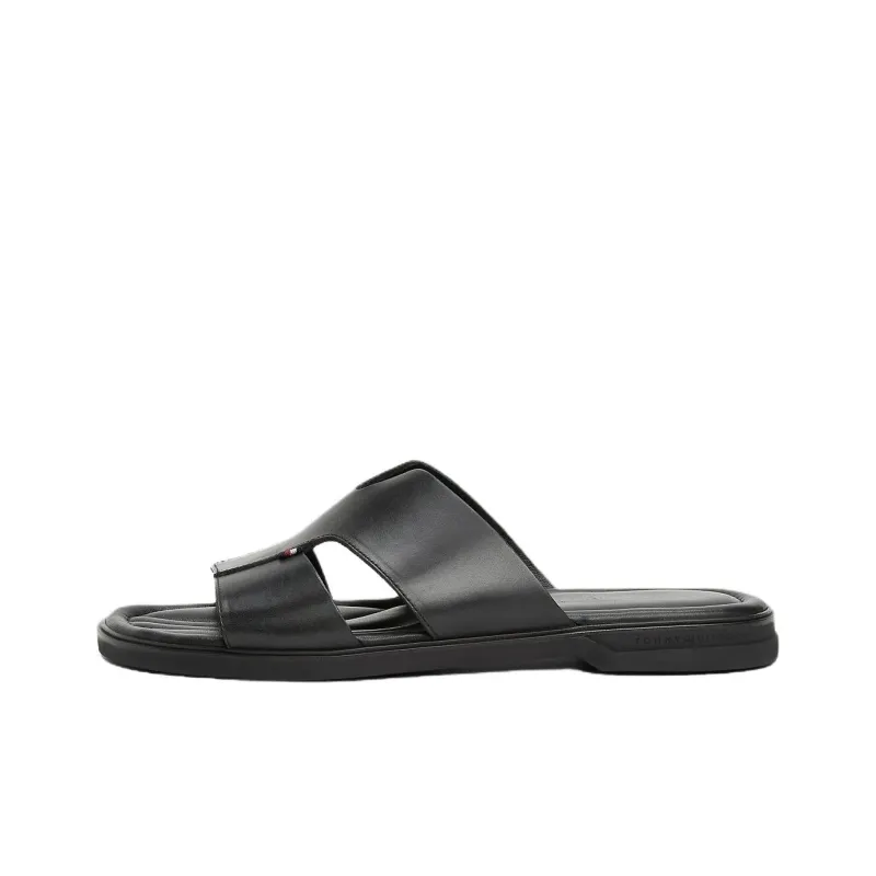 Tommy Hilfiger Slip Resistant Slide Slippers Men's Black-0