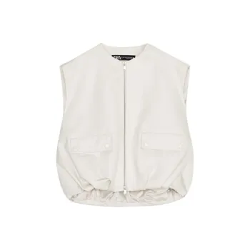 ZARA ZW Series Vest Women's Raw White