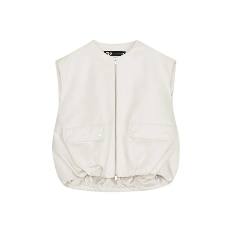 ZARA ZW Series Vest Women's Raw White-0