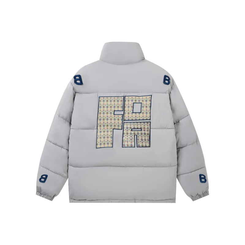 FOASIS Puffer Jacket Unisex Navy Blue-5