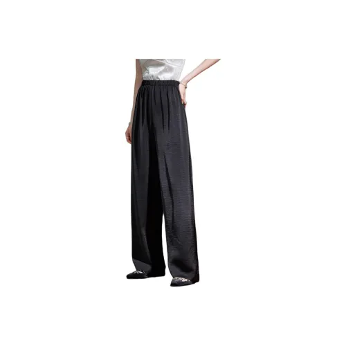 Hang Yi Court SS24 Casual Pants Women's Black