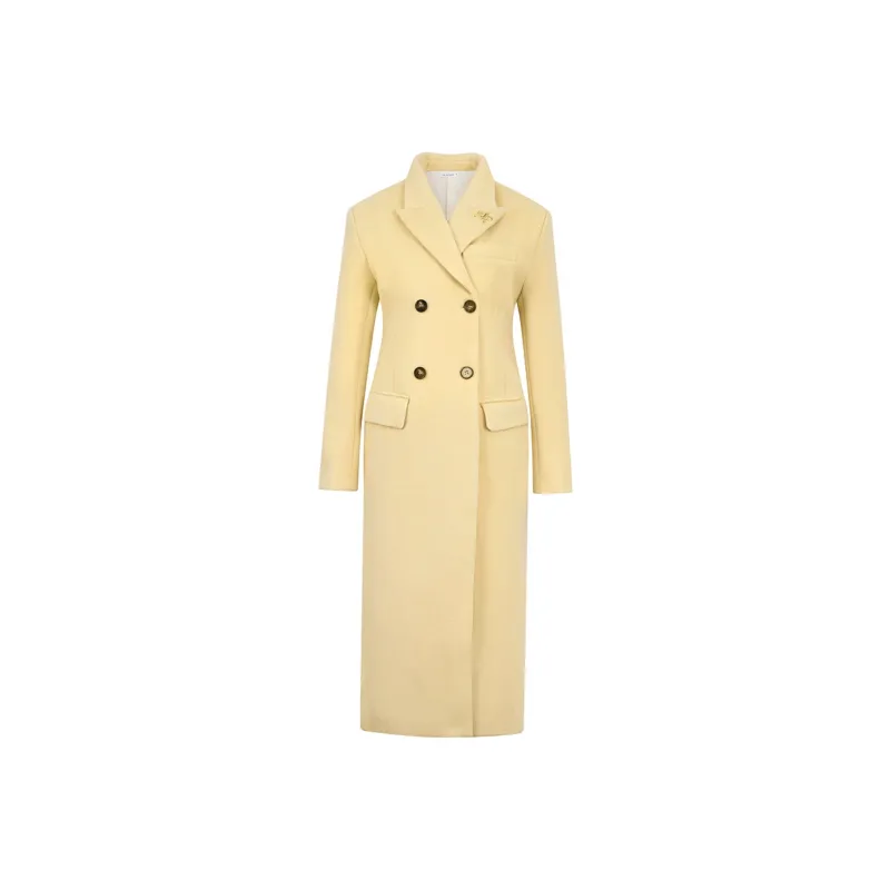 Ariseism Mid Length Fall And Winter Woolen Coat Women's-0