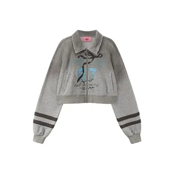 CHUU Cropped Coat Women's Light Heather Gray