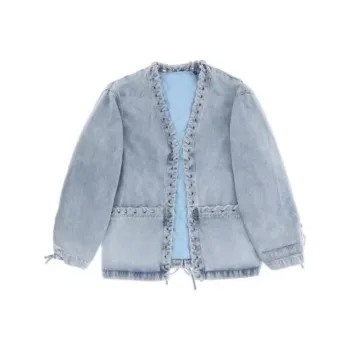 Rotate Denim Jacket Women's Blue