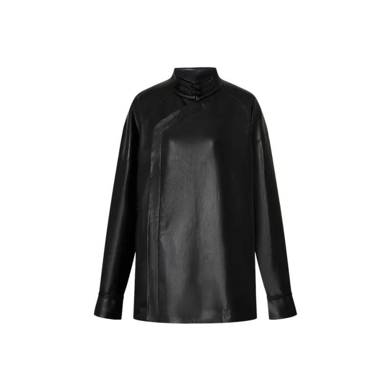 MOCO Leather Jacket Women's Black-0
